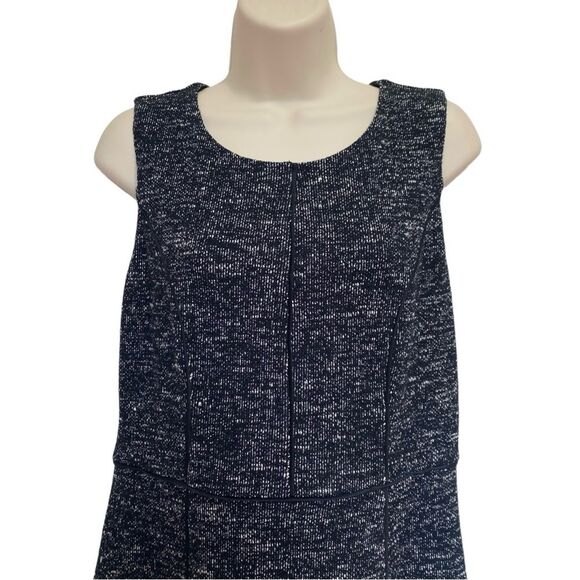 Talbots Marled Knit Dress Lined Black Sz 8 NWT - Picture 2 of 12